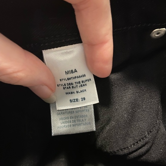 MISA Los Angeles Super Star Slit Jeans - Picture 7 of 9